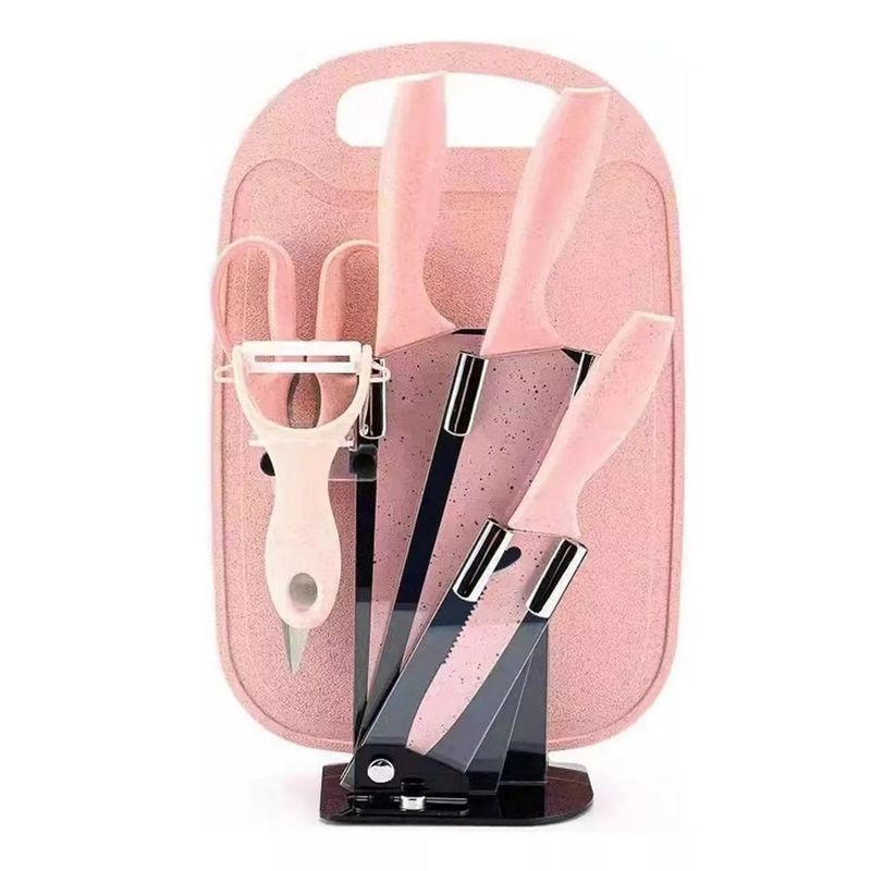 DAYOSHOP - Set De Cuchillos Utensilios Cubiertos Tablas Cortar Cocina