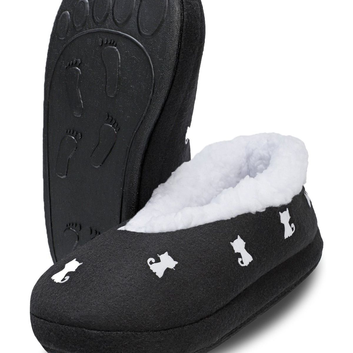 ARCTIC FOX - Pantuflas Cerradas Negras Gatos