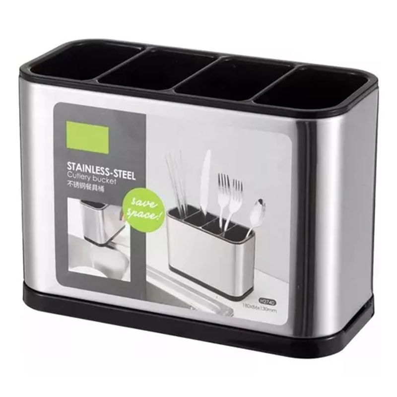 GENERICO - Escurridor Organizador Cubiertos X4 Compartimientos Cocina