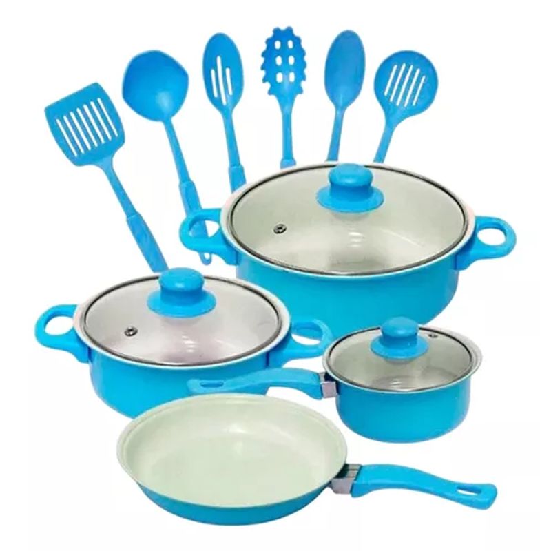 GENERICO - Set Cocina Ollas Sarten Utensilios Antiadherentes Batería