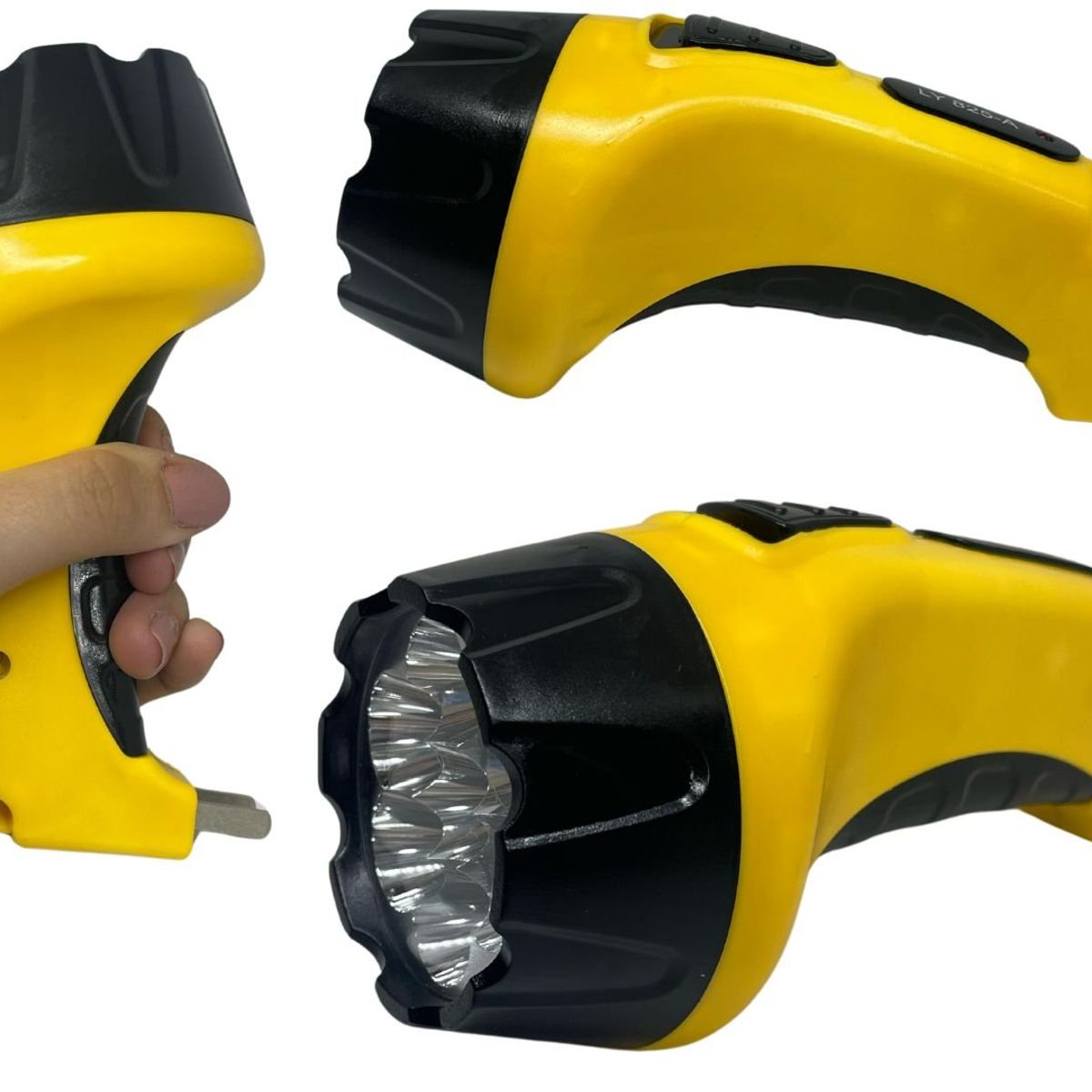 MAZUGI - Linterna mediana Reflectora 7leds Recargable A Toma +48Horas