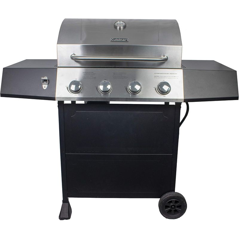 CUISINART - Parrilla a gas Cuisinart 4 quemadores 44000 BTU modelo CGG-7400