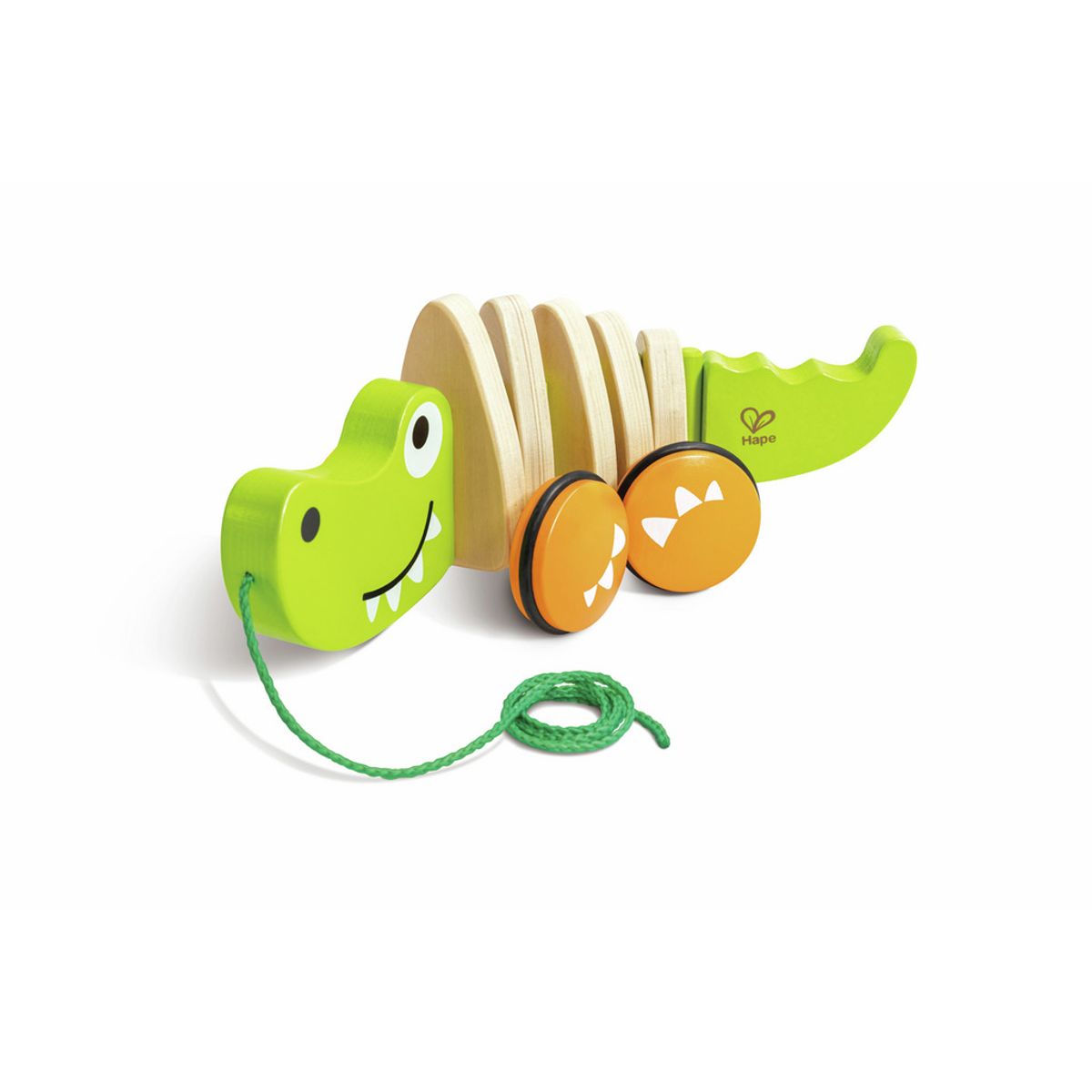HAPE TOYS - COCODRILO PARA HALAR EN MADERA HAPE - JUGUETE PARA NIÑOS