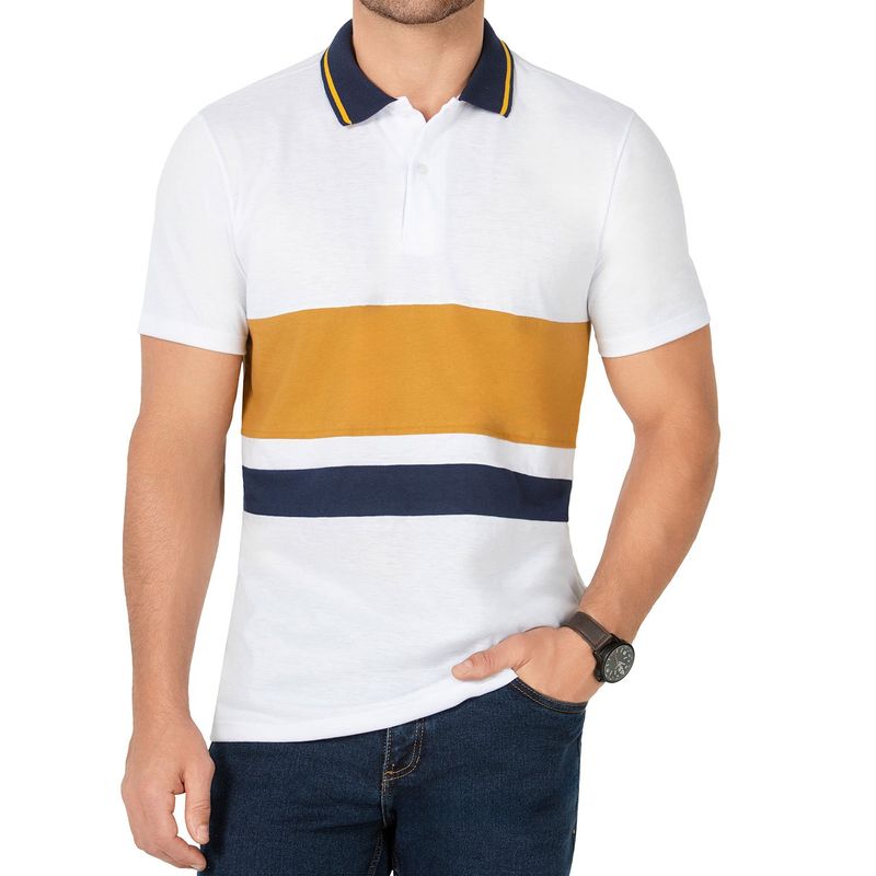 CROYDON - Camiseta Polo Alfredo Blanco para Hombre Croydon