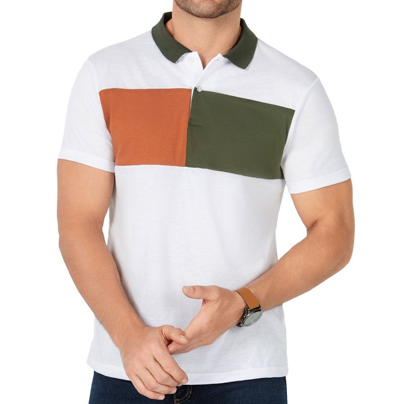 CROYDON - Camiseta Polo Julio Blanco para Hombre Croydon
