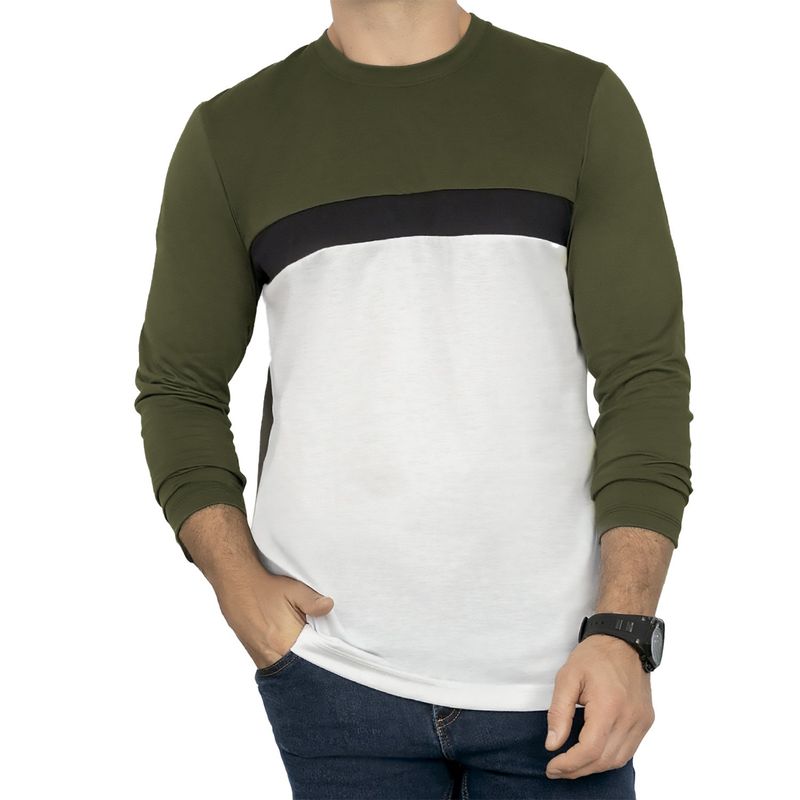 CROYDON - Camibuzo Martin Verde Militar para Hombre Croydon