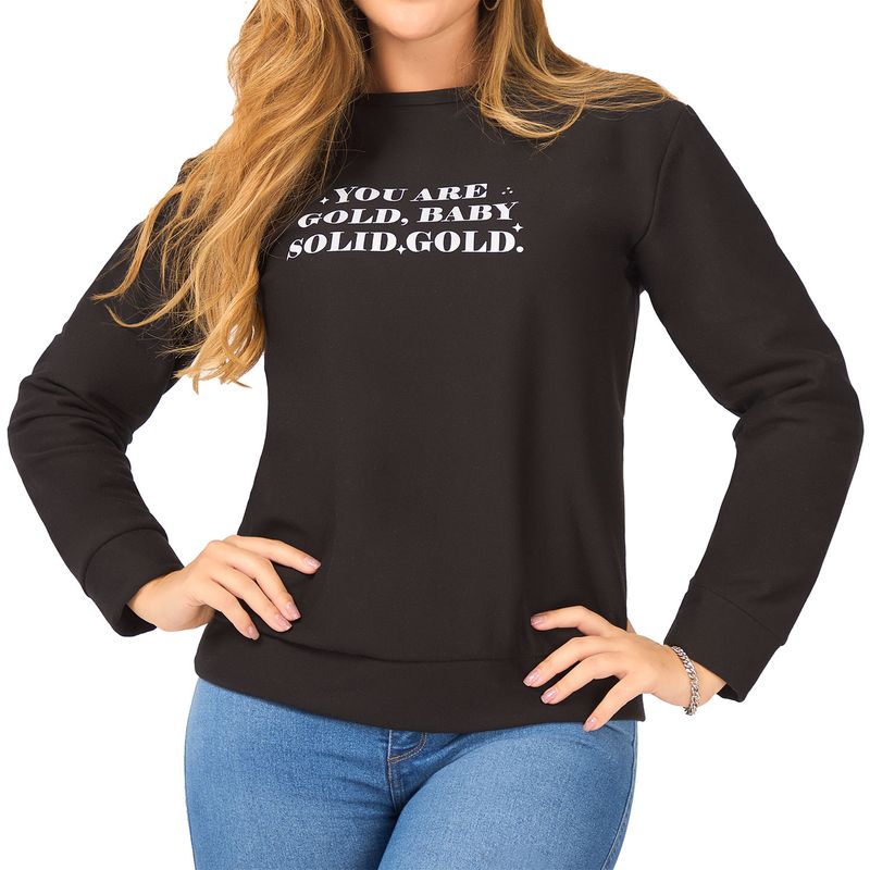CROYDON - Buzo Gold Negro para Mujer Croydon