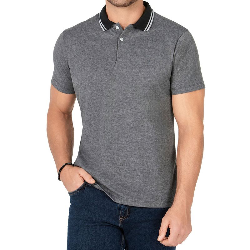 CROYDON - Camiseta Polo Lucas Gris Osc para Hombre Croydon