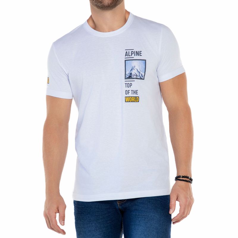 CROYDON - Camiseta Ricardo Blanco para Hombre Croydon