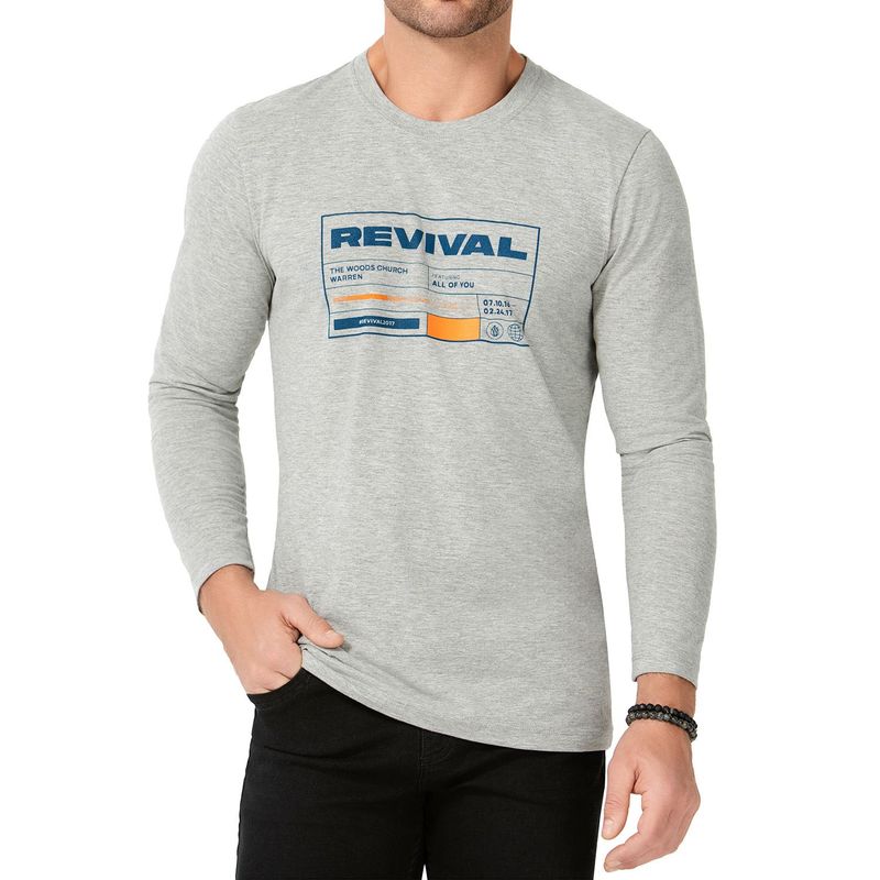 CROYDON - Camibuzo Fred Gris para Hombre Croydon