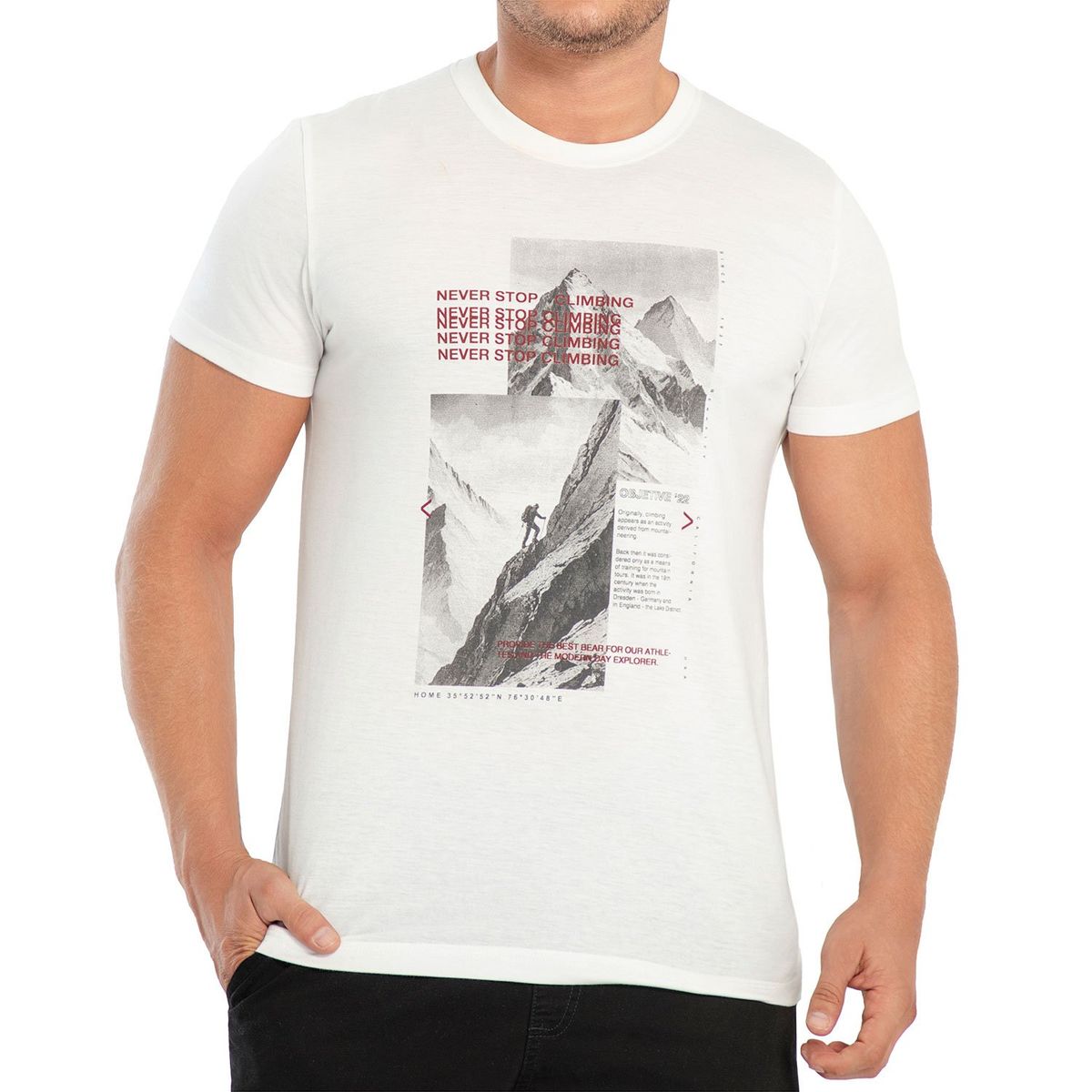 CROYDON - Camiseta Aidan Marfil Croydon para Hombre