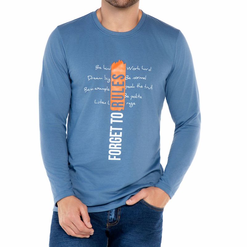 CROYDON - Camibuzo Alberto Azul Claro para Hombre Croydon