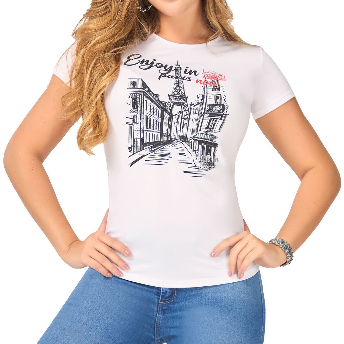 CROYDON - Camiseta Siena Blanco Croydon para Mujer