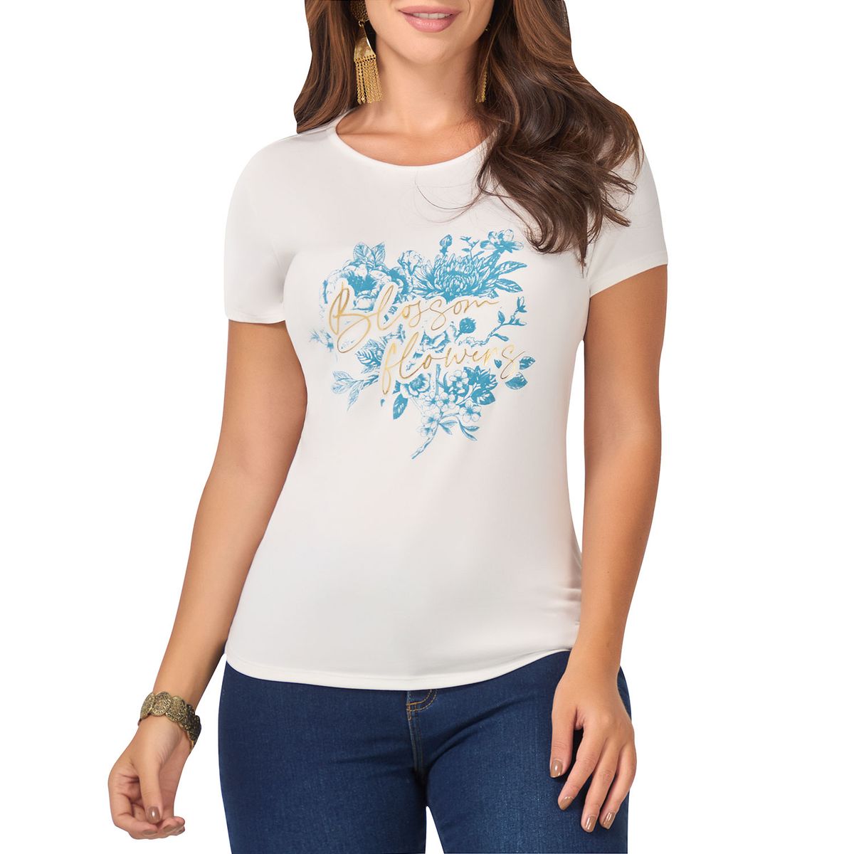 CROYDON - Camiseta Julia Blanco Croydon para Mujer