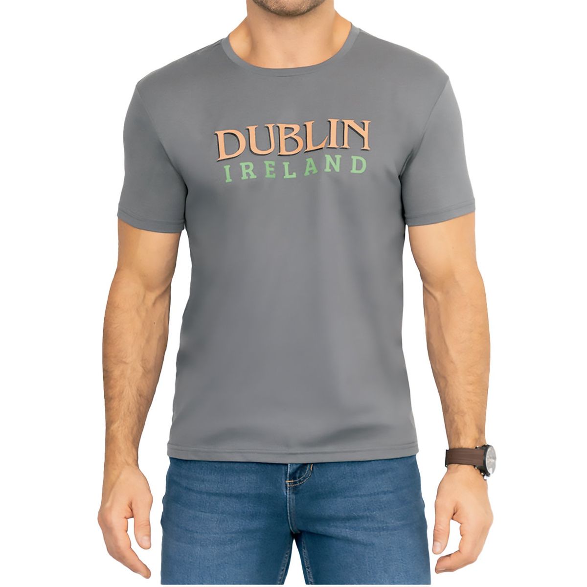 CROYDON - Camiseta Theo Gris Osc Croydon para Hombre