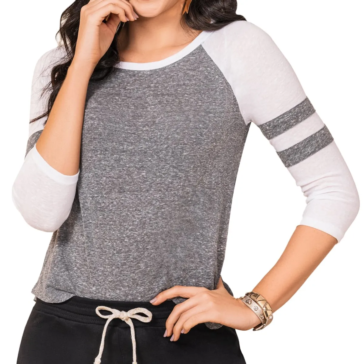 CROYDON - Blusa Monik Gris Croydon para Mujer
