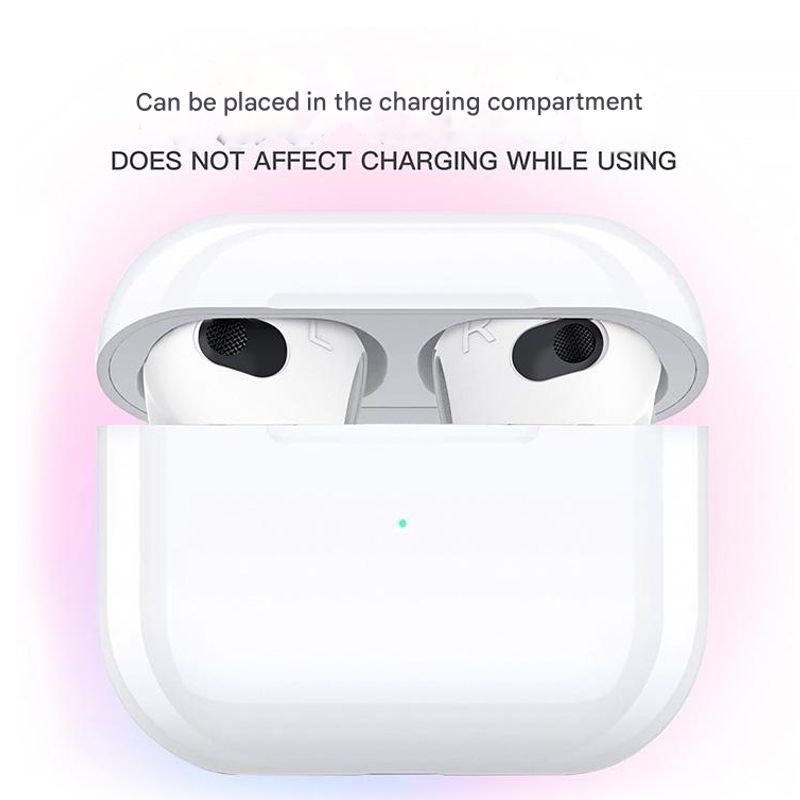 GENERICO - Soporte Anticaída Para AirPods 3 Auricular Bluetooth Blanco Slim