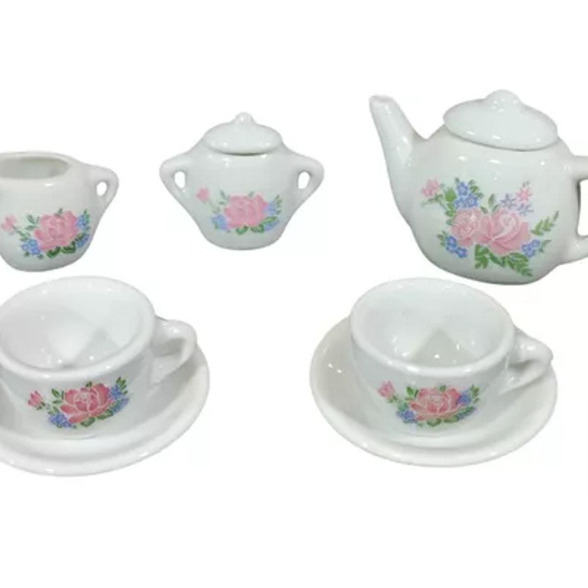 GENERICO - Juego De Te Vajilla Porcelana Mini Juguete Niño Niña Tetera