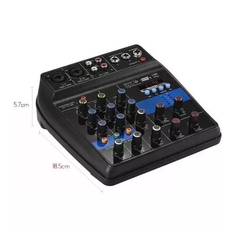 GENERICO - Mini Consola Mezclador De Audio Y Sonido Wvngr F2-mb Mixer