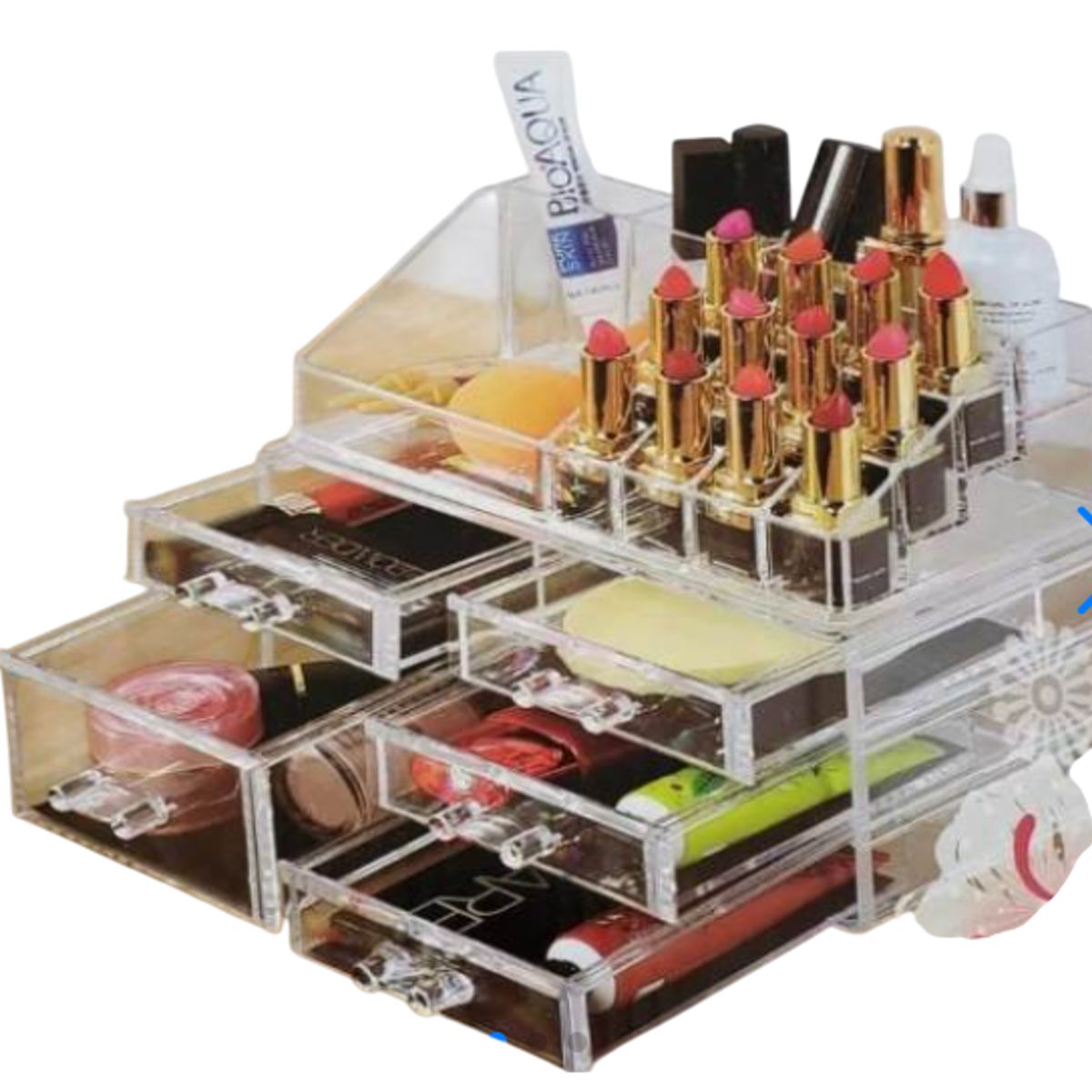 GENERICO - Cosmetiquero Acrilico Estante 5 cajones JX-205