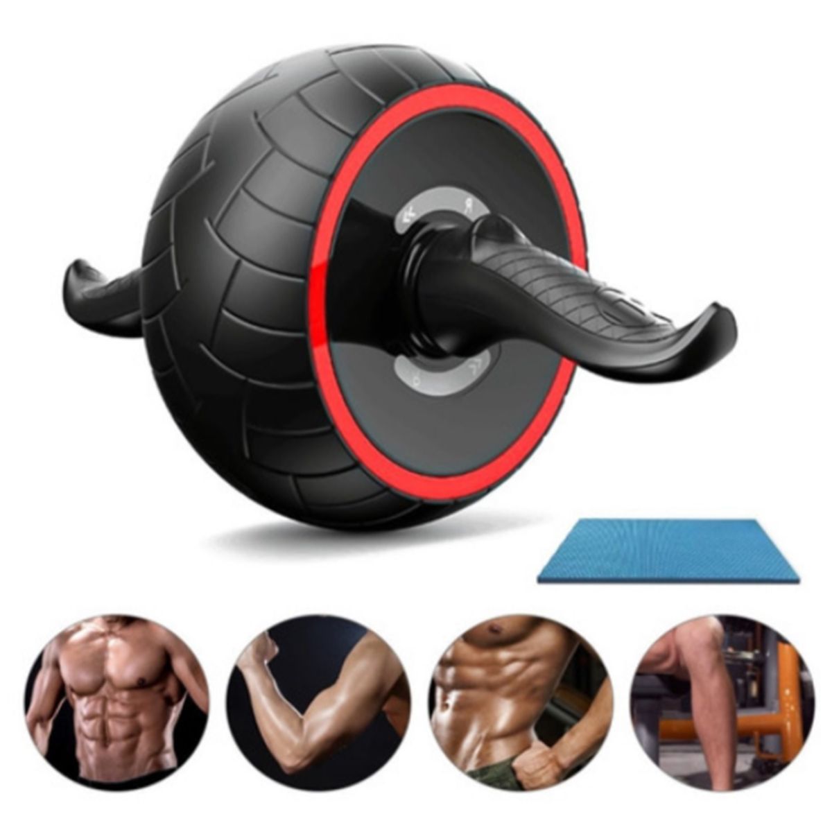 GENERICO - Rueda Retráctil Abdominales Abs De Acero Ejercicio En Casa