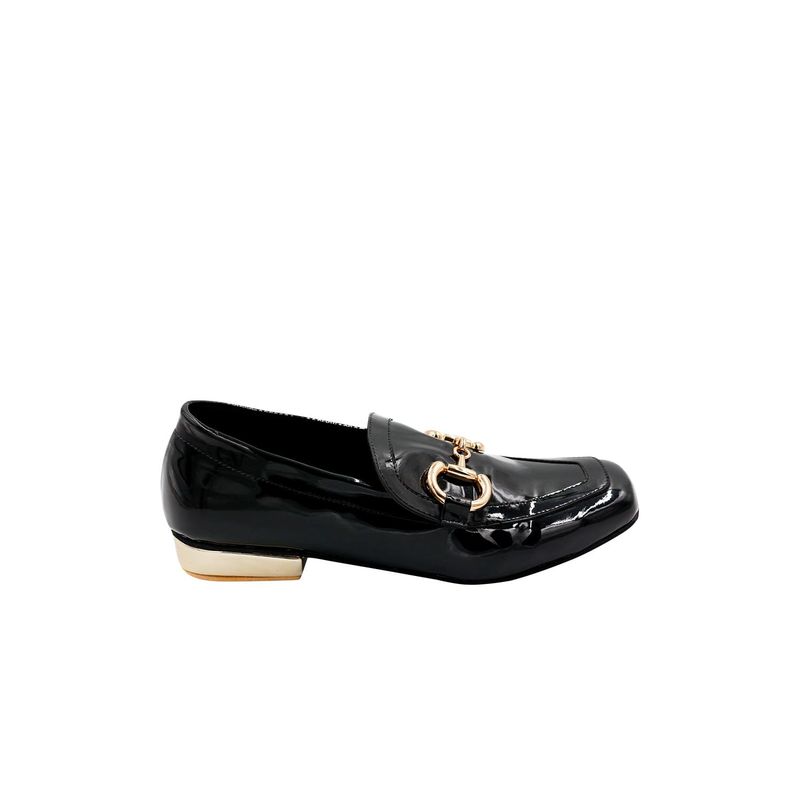 MERCEDES CAMPUZANO - Mocasin Eugene Mercedes Campuzano de Mujer Negro