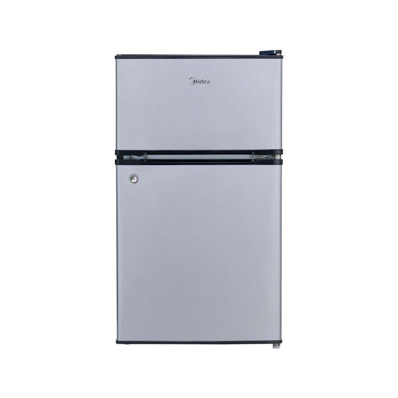 MIDEA - Frigobar Dos Puertas Lake Silver  MIDEA – Compacto, Elegante y Eficiente