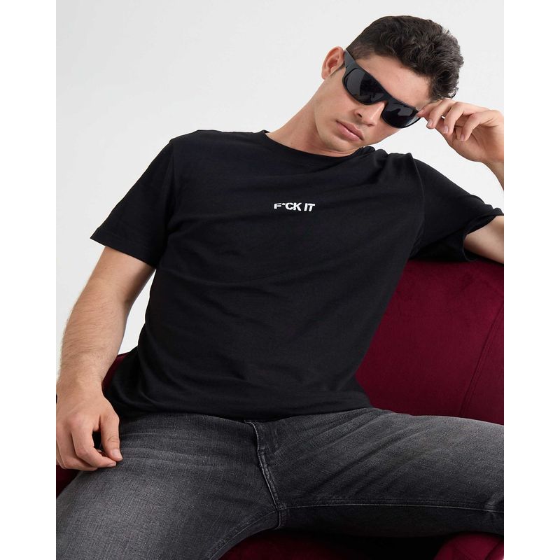 SEVEN SEVEN - Camiseta Para Hombre Manga Corta Cuello Redondo Color Negro Marca Seven Seven #45092662