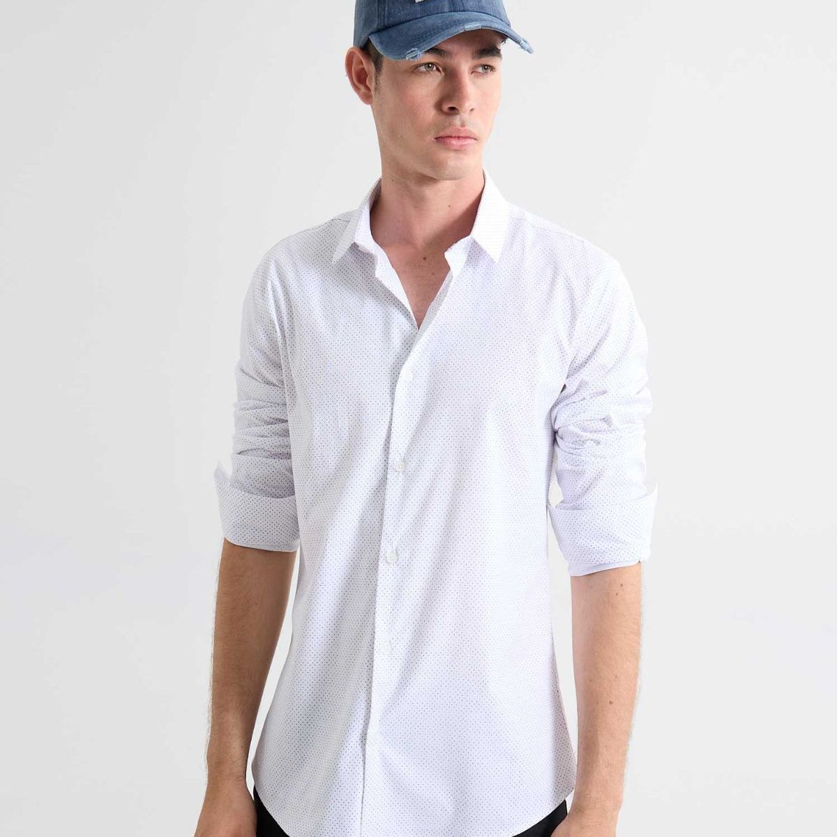 SEVEN SEVEN - Camisa De Hombre  Color Blanco Marca Seven Seven #45012113