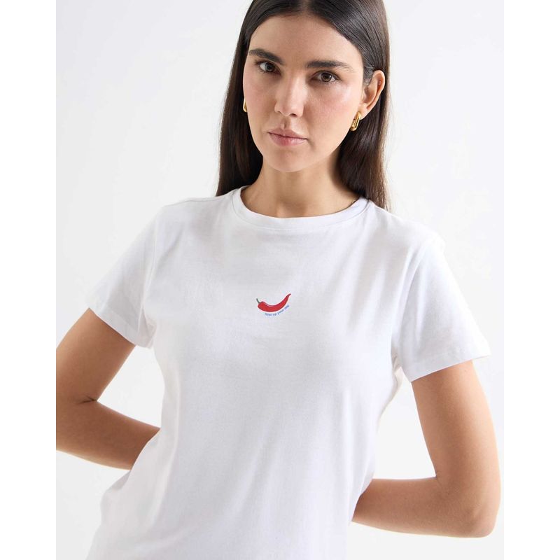 SEVEN SEVEN - Camiseta Para Mujer Manga Corta Cuello Redondo Color Crudo Marca Seven Seven #28096215
