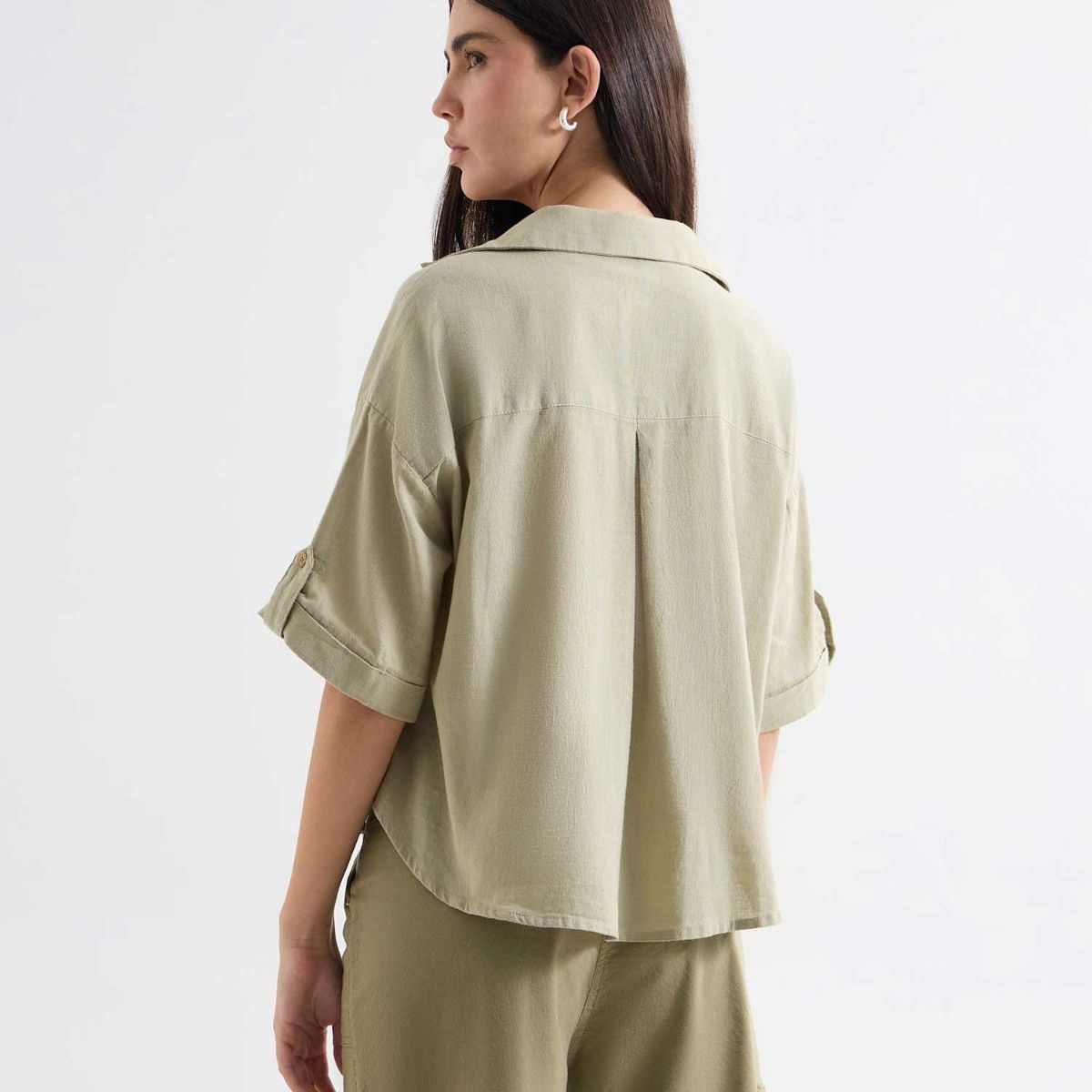 SEVEN SEVEN - Blusa Para Mujer Manga Corta Color Beige Marca Seven Seven #28124011