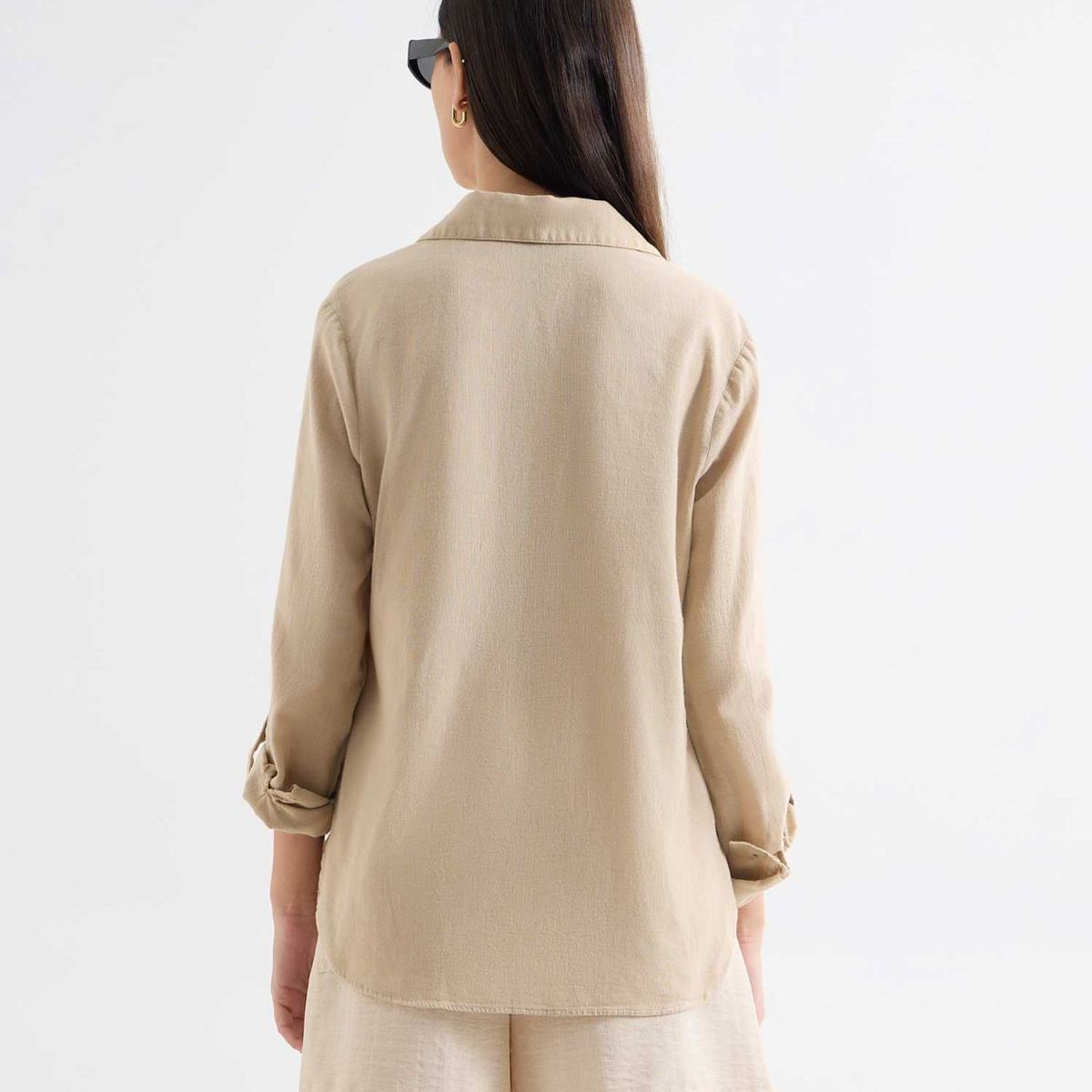 SEVEN SEVEN - Blusa Para Mujer Manga Larga Color Beige Marca Seven Seven #28124018