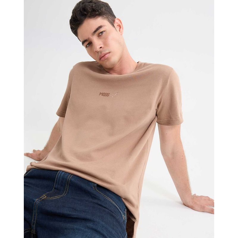 SEVEN SEVEN - Camiseta Para Hombre Manga Corta Cuello Redondo Color Taupe Marca Seven Seven #45092660