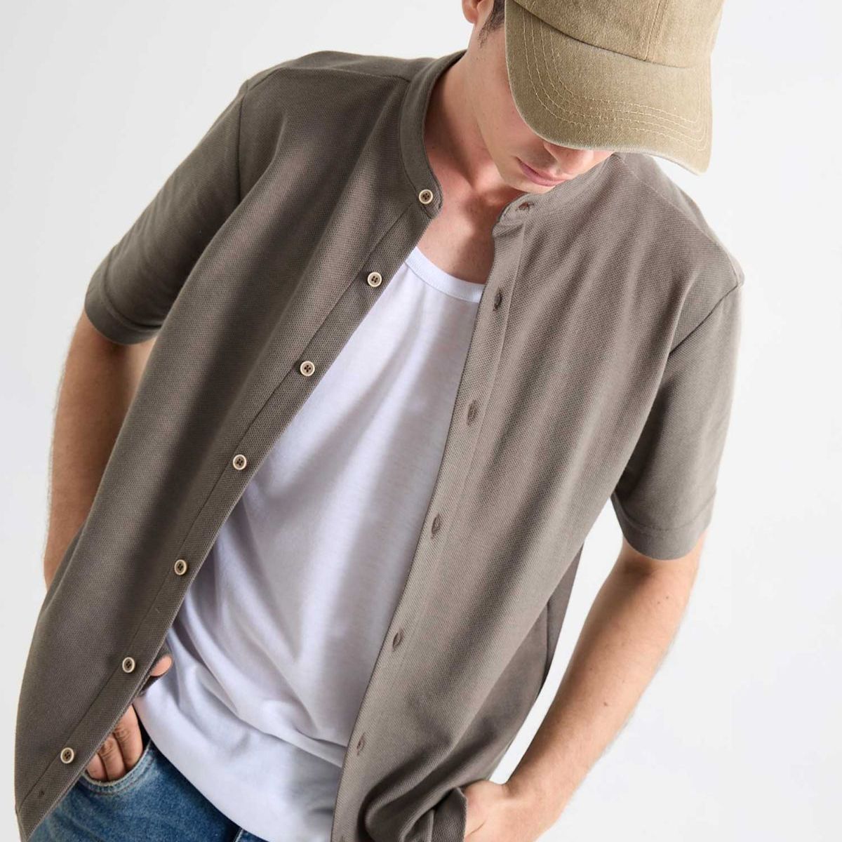 SEVEN SEVEN - Camisa De Hombre  Color Gris Marca Seven Seven #45012133