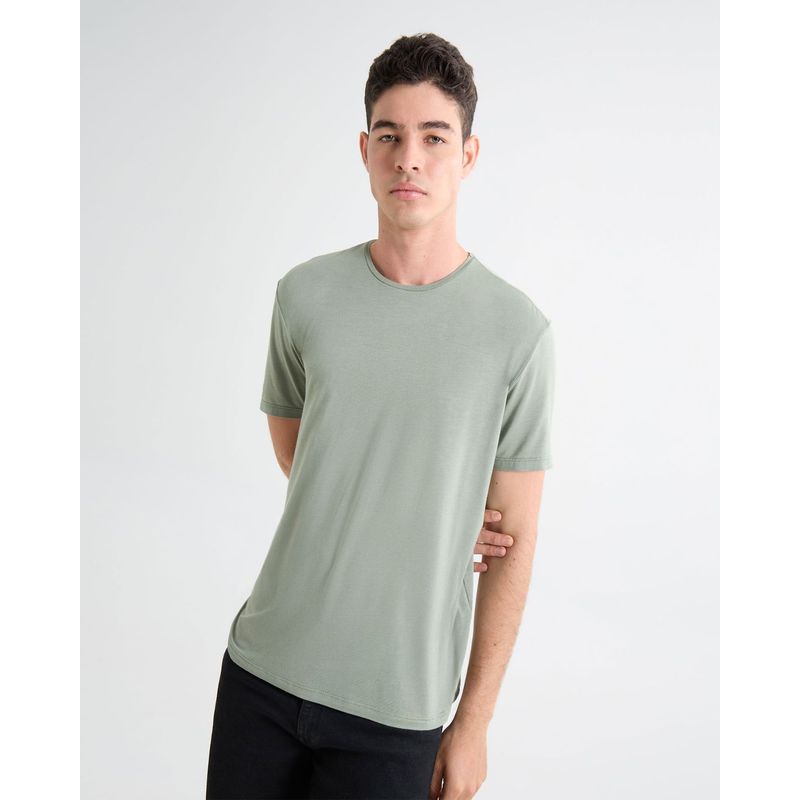 SEVEN SEVEN - Camiseta Para Hombre Manga Corta Cuello Redondo Color Verde Marca Seven Seven #45092675
