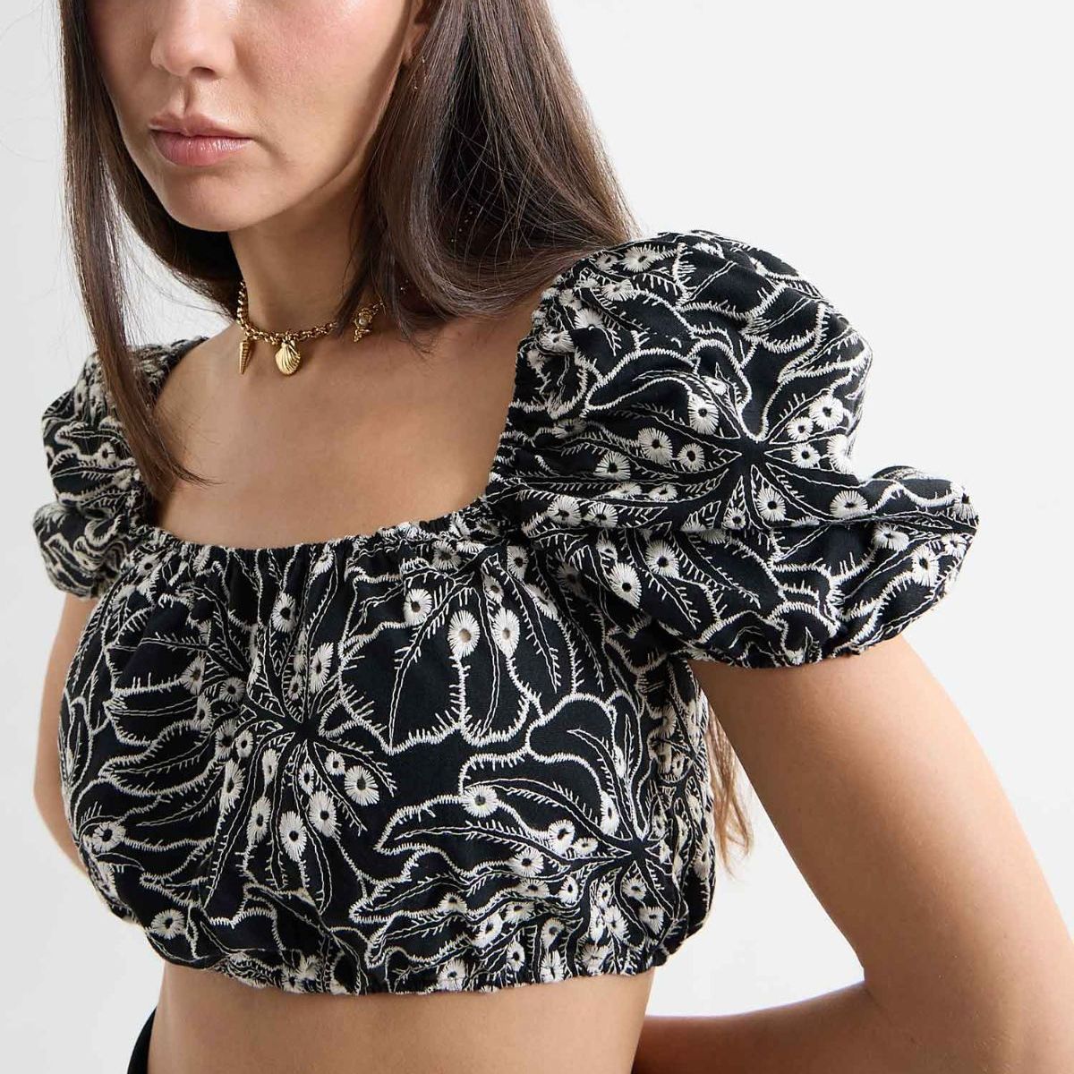 SEVEN SEVEN - Blusa Para Mujer Manga Corta Color Negro Marca Seven Seven #28124033