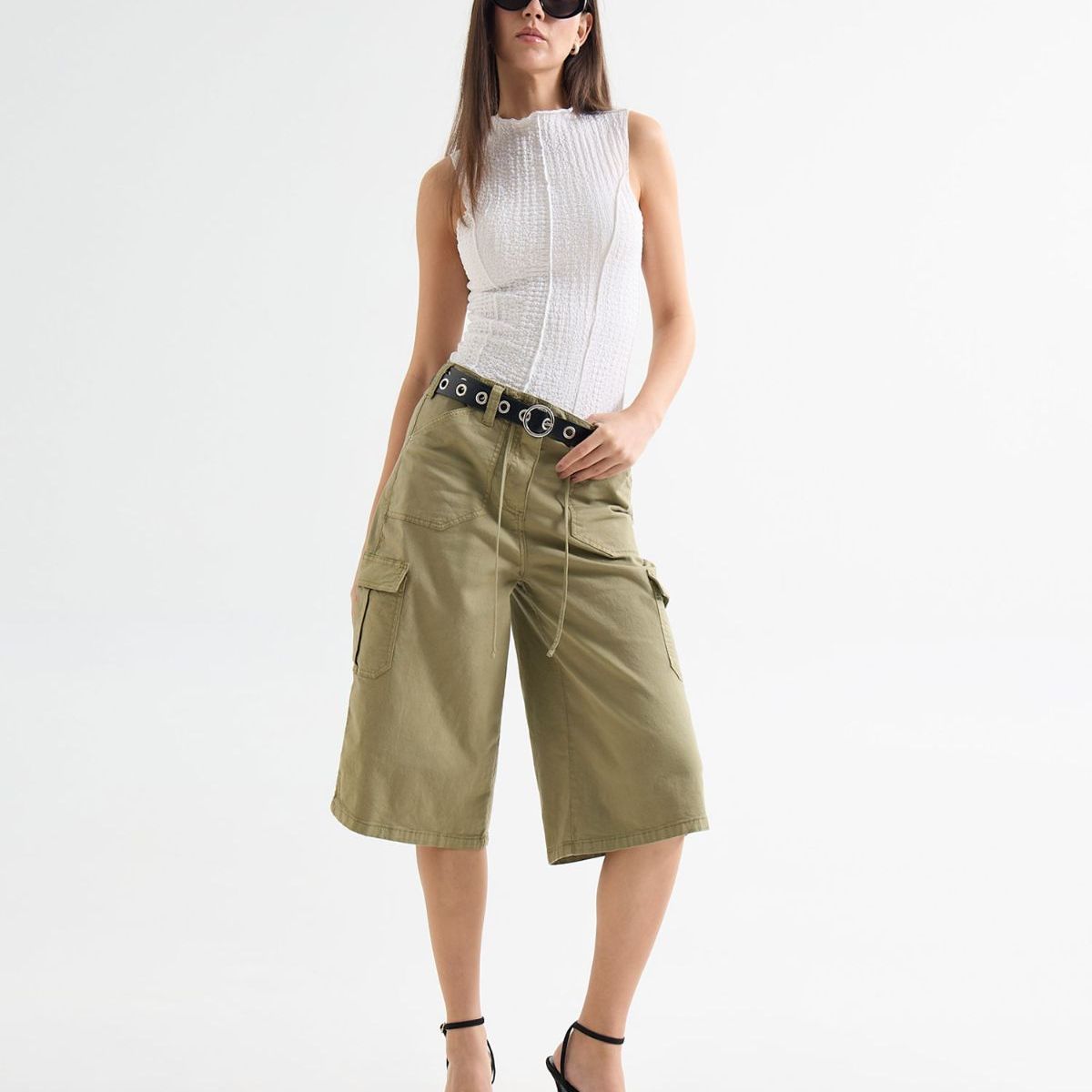 SEVEN SEVEN - Short Para Mujer  Color Verde Marca Seven Seven #28191021