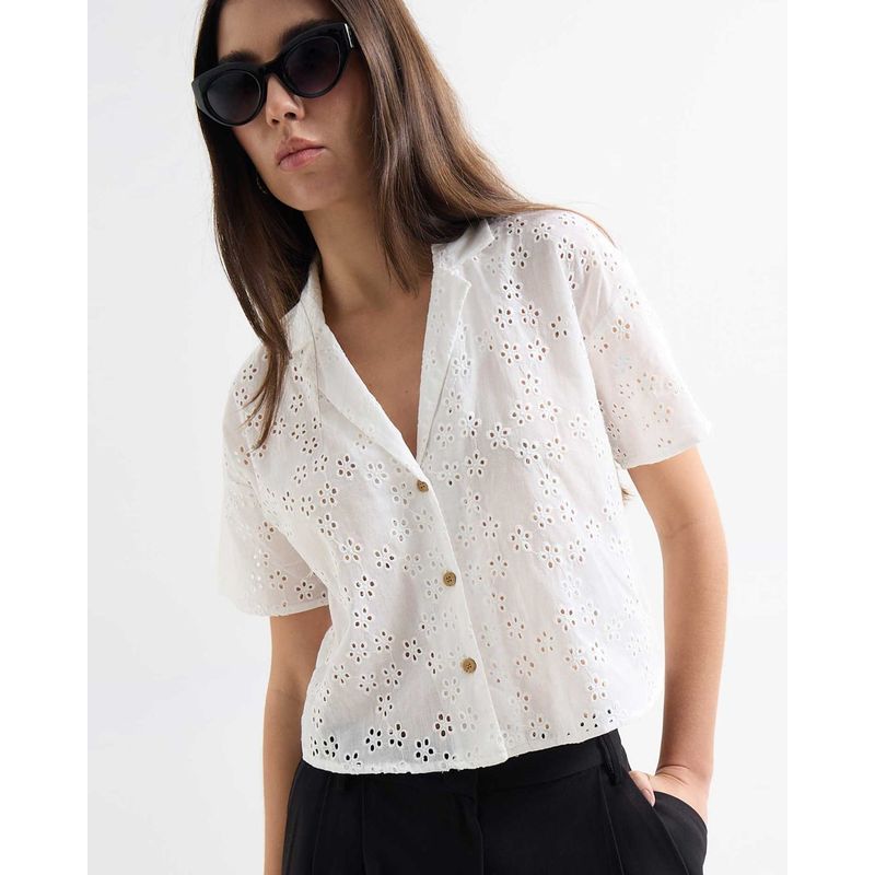SEVEN SEVEN - Blusa Para Mujer Manga Corta Color Crudo Marca Seven Seven #28124034