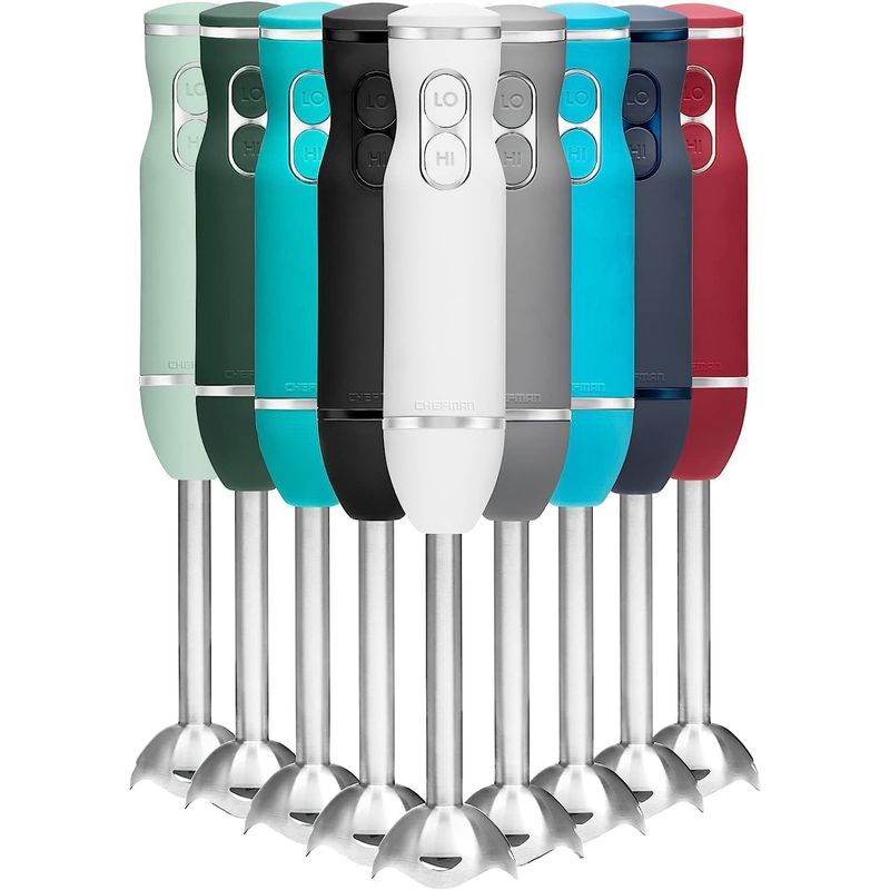 CHEFMAN - Batidora de Inmersión Chefman 2 Velocidades Acero Inoxidable