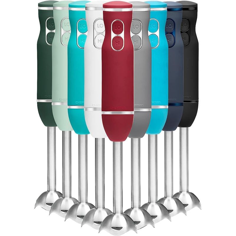 CHEFMAN - Batidora de Mano Chefman Acero Inoxidable 2 Velocidades