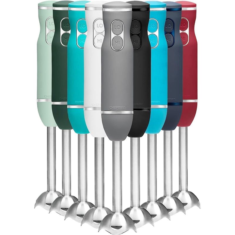 CHEFMAN - Batidora de Mano Chefman Acero Inoxidable 2 Velocidades