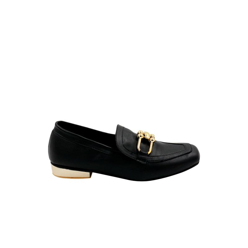 MERCEDES CAMPUZANO - Mocasin Carol Mercedes Campuzano de Mujer Negro