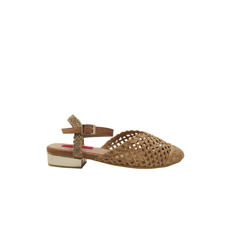 MERCEDES CAMPUZANO - Baleta Julie Mercedes Campuzano de Mujer Beige
