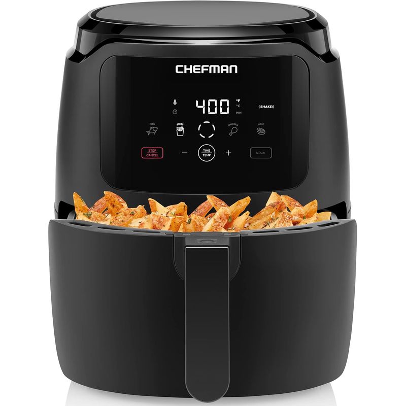 CHEFMAN - Freidora de aire Chefman 5 Qt digital 1 toque fácil limpieza