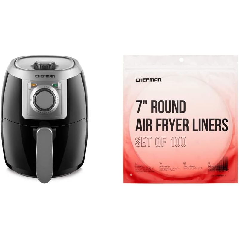 CHEFMAN - Freidora de aire compacta CHEFMAN 2 Qt antiadherente BPA-free