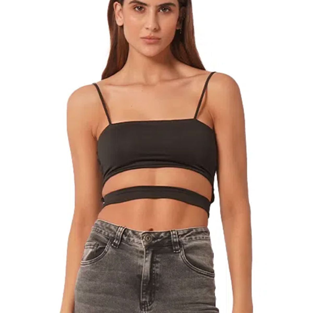 MERCEDES CAMPUZANO - Top Beverly Mercedes Campuzano de Mujer - Negro