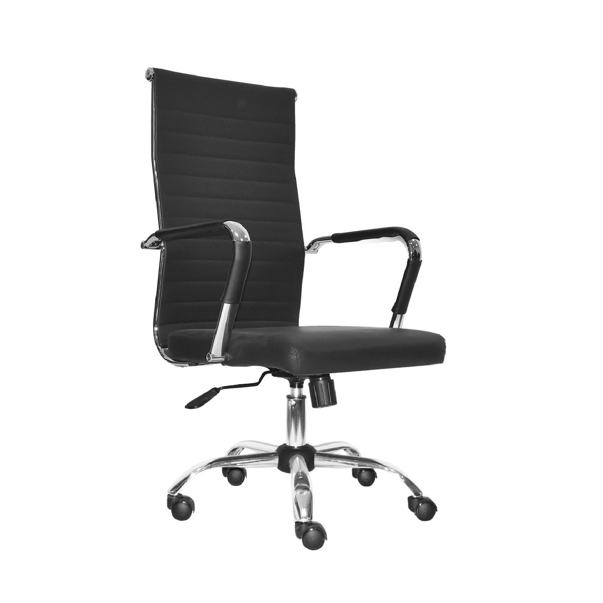 BONNO - Silla Escritorio Odra Espaldar Alto Negro Bonno