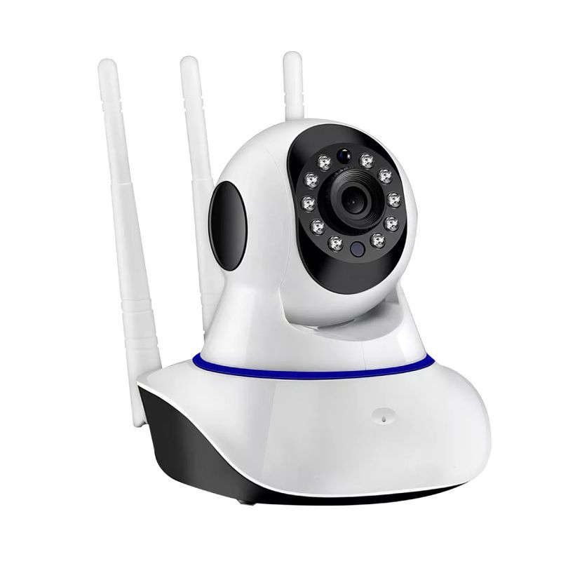 GENERICO - Cámara Robótica Seguridad Wifi 3 Antenas 1080p audio y video