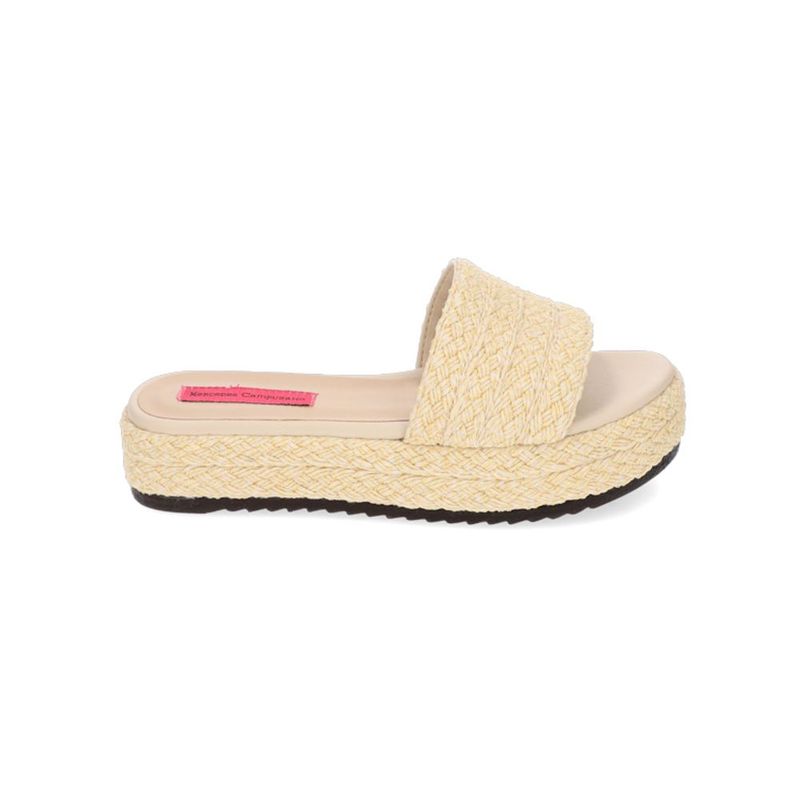 MERCEDES CAMPUZANO - Sandalia Yute Snorri Mercedes Campuzano de Mujer Beige