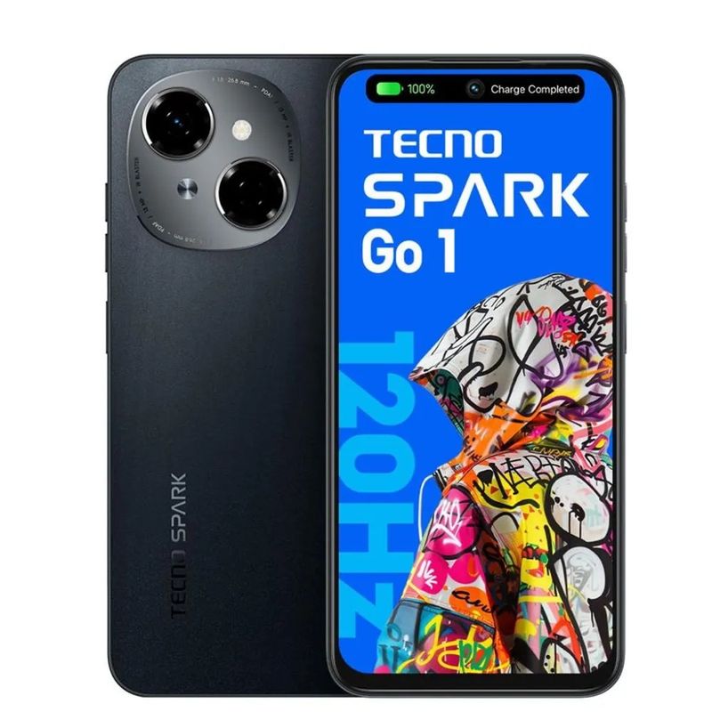 TECNO MOBILE - Celular Tecno Spark Go 1 Color Negro 64Gb 3Gb Ram